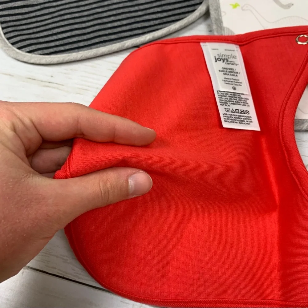 NEW Simple Joys by Carter's Baby Feeder Bibs 7
